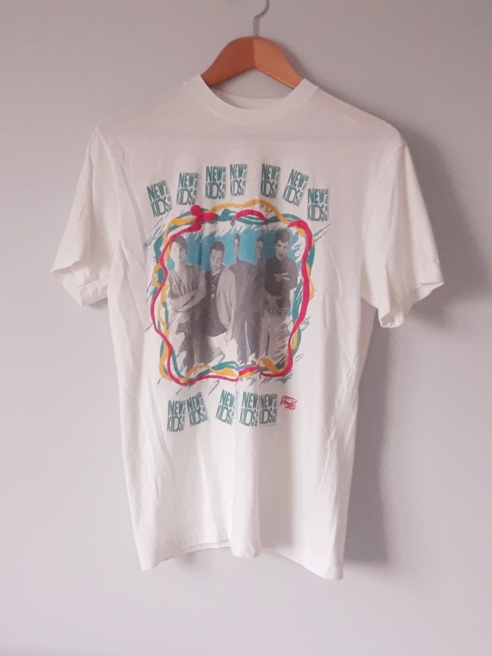 Vtg 1989 New Kids On The Block Graphic T Shirt M/L